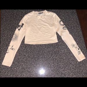 long sleeve crop top and also in good condition.